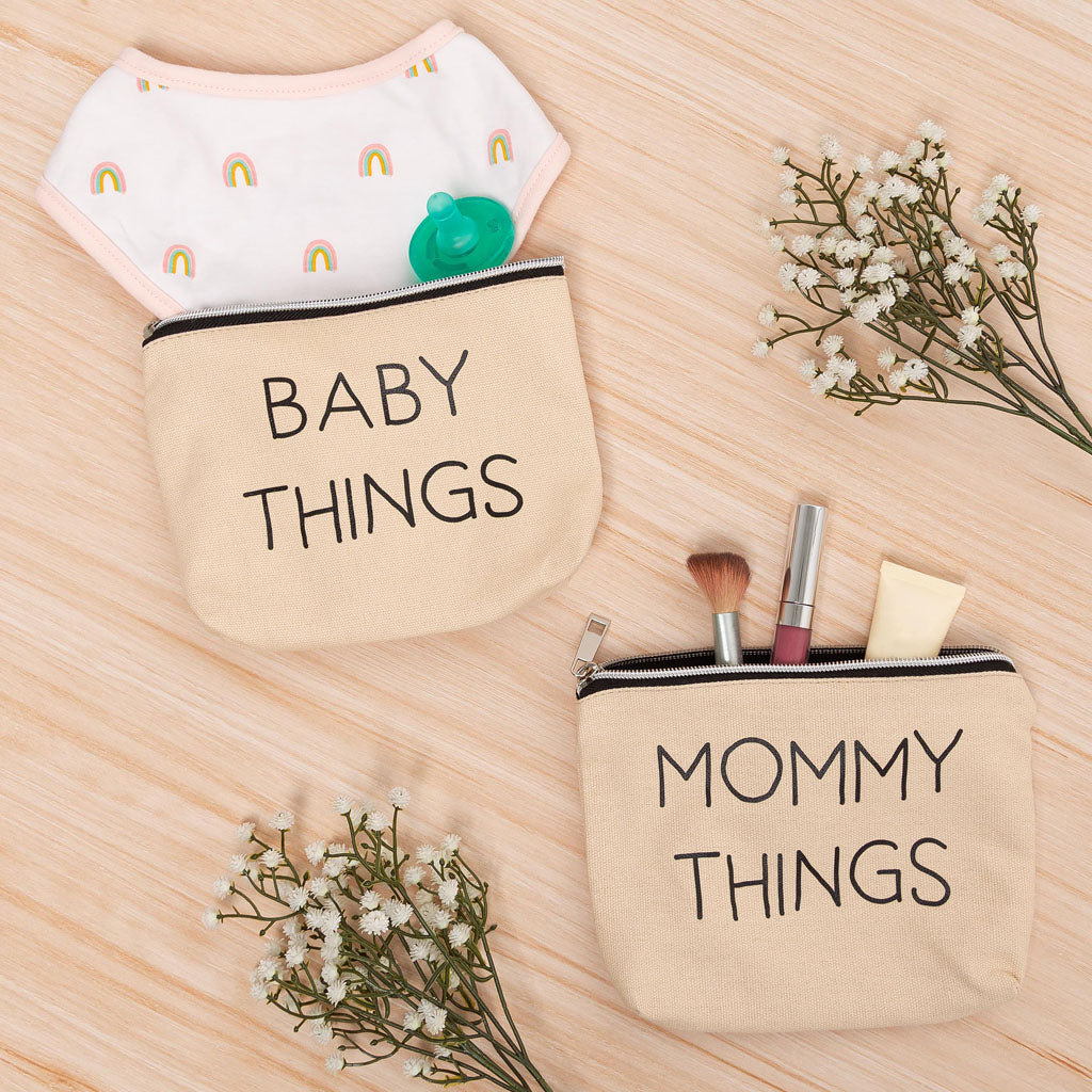 Pearhead's mommy and baby travel pouch