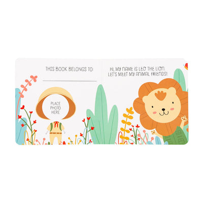 Pearhead's lion plush/book set