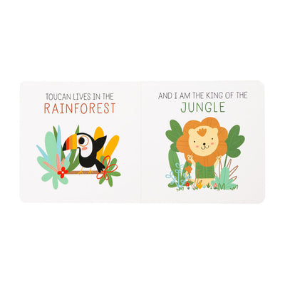 Pearhead's lion plush/book set