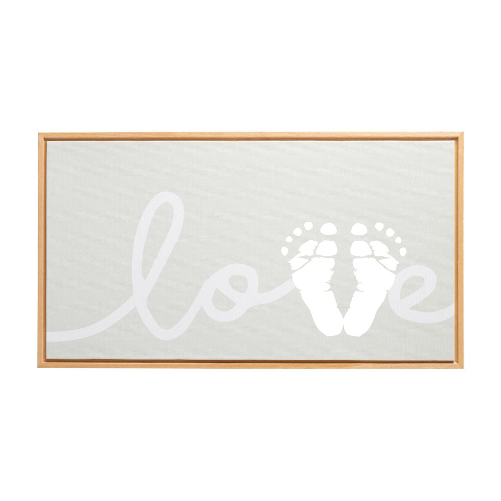 Pearhead's "Love" framed print canvas