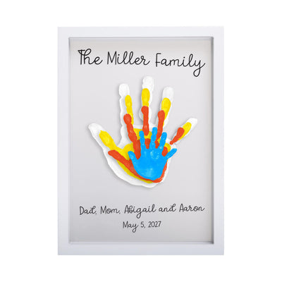 Pearhead's floating family handprint frame
