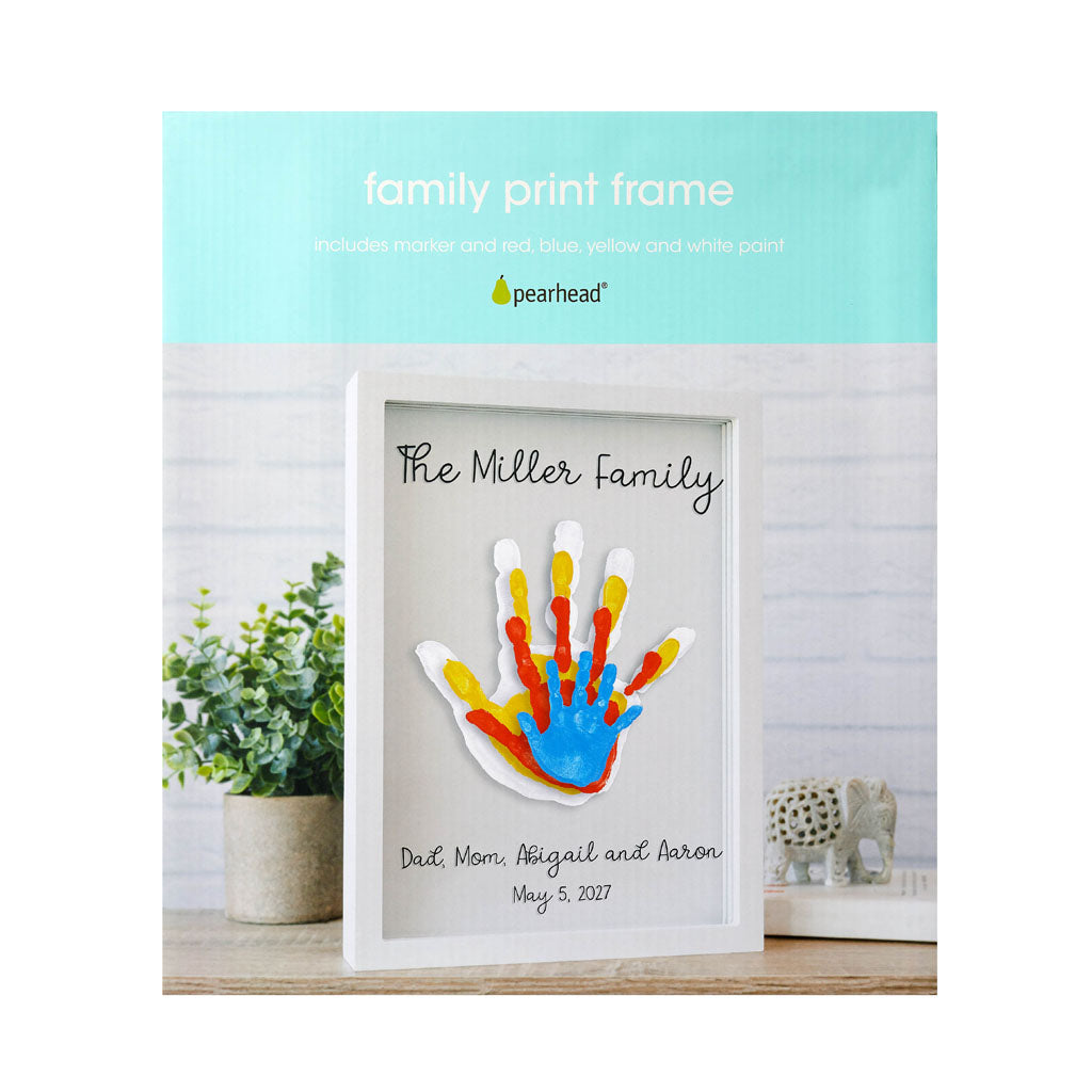 Pearhead's floating family handprint frame