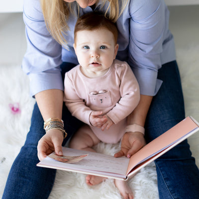 blush rainbow baby book