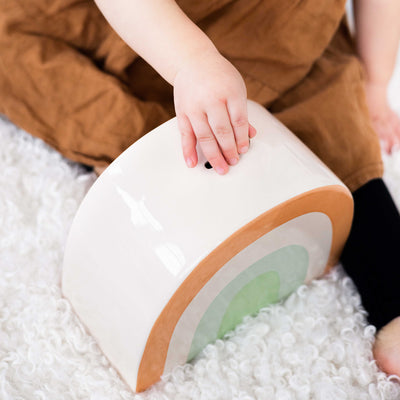 ceramic rainbow bank
