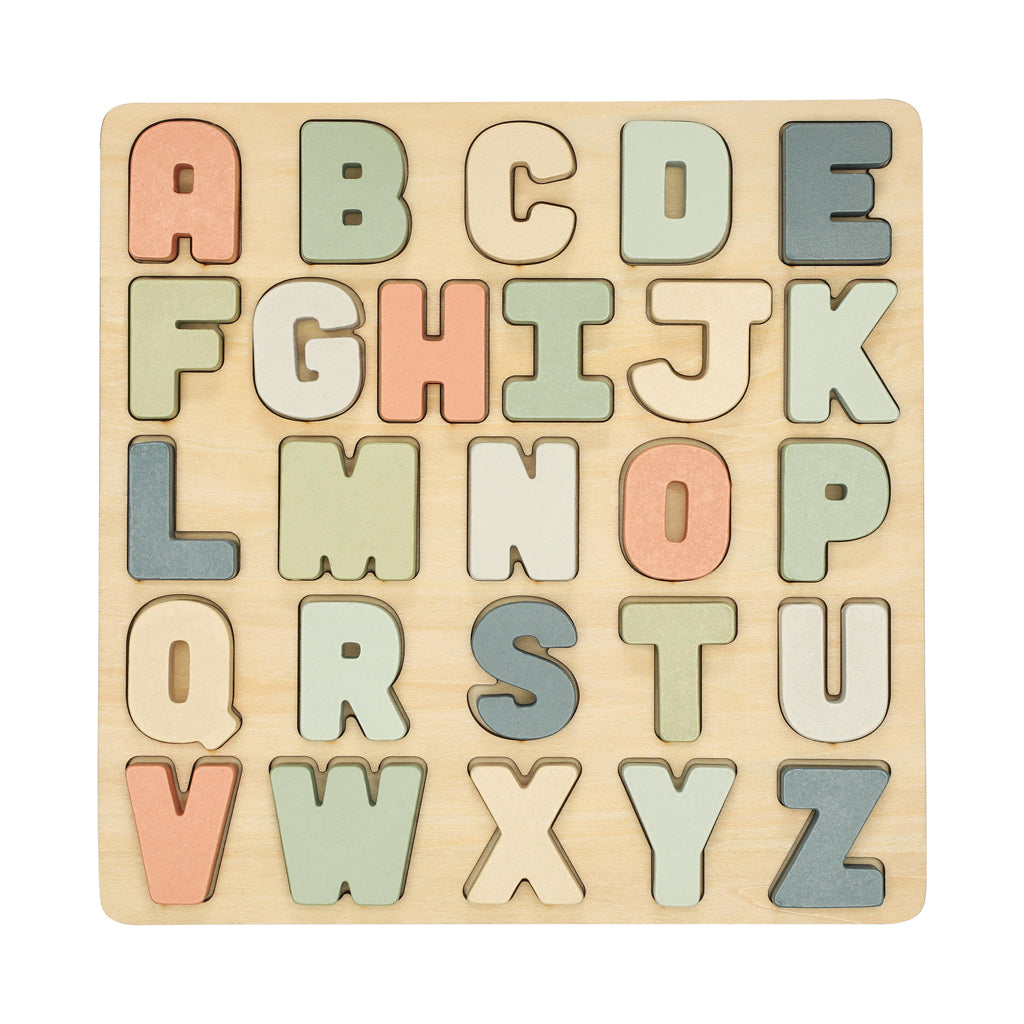 wooden alphabet puzzle