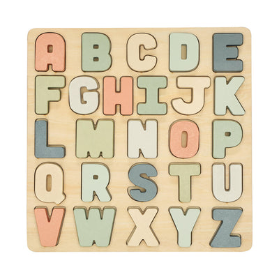 wooden alphabet puzzle