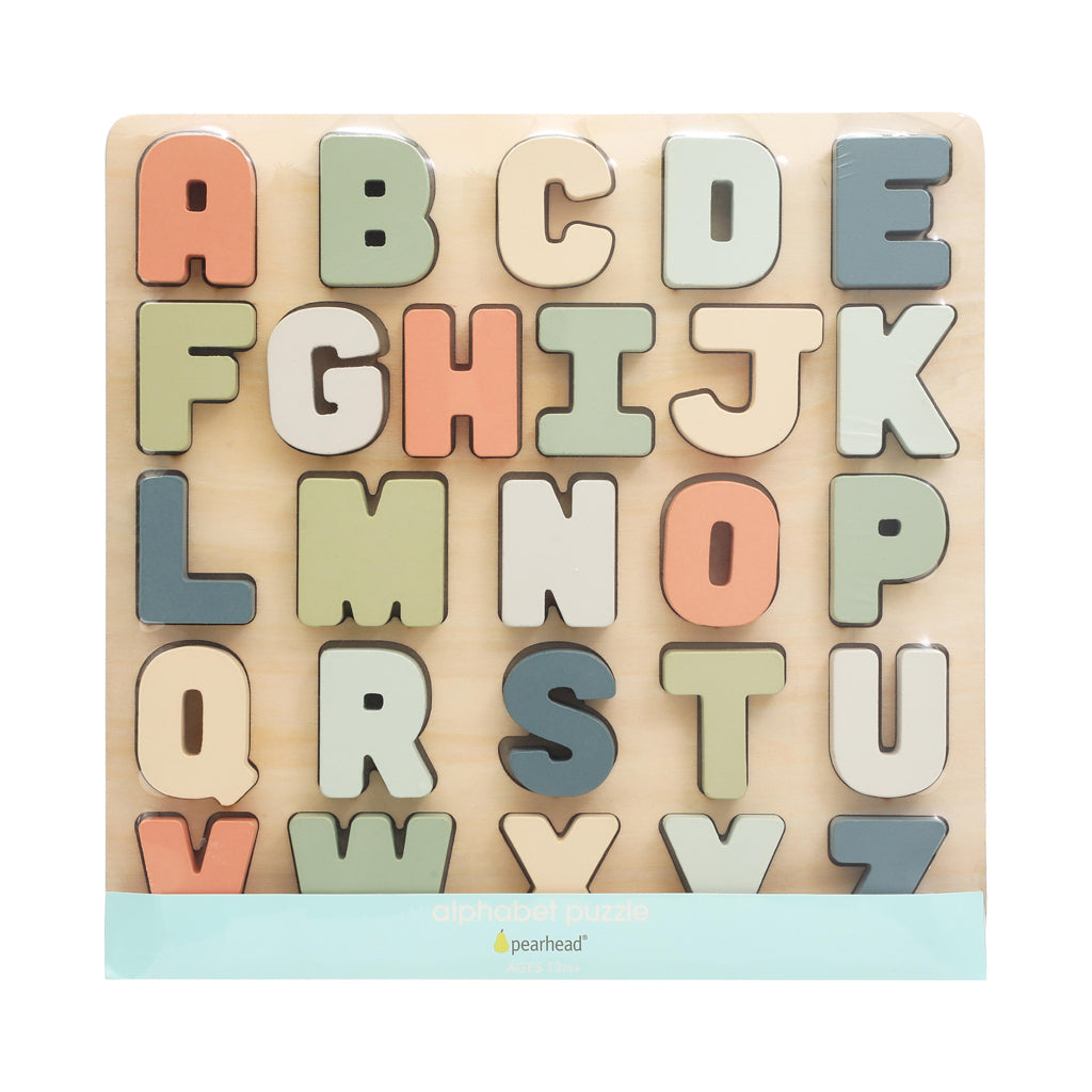wooden alphabet puzzle – Pearhead