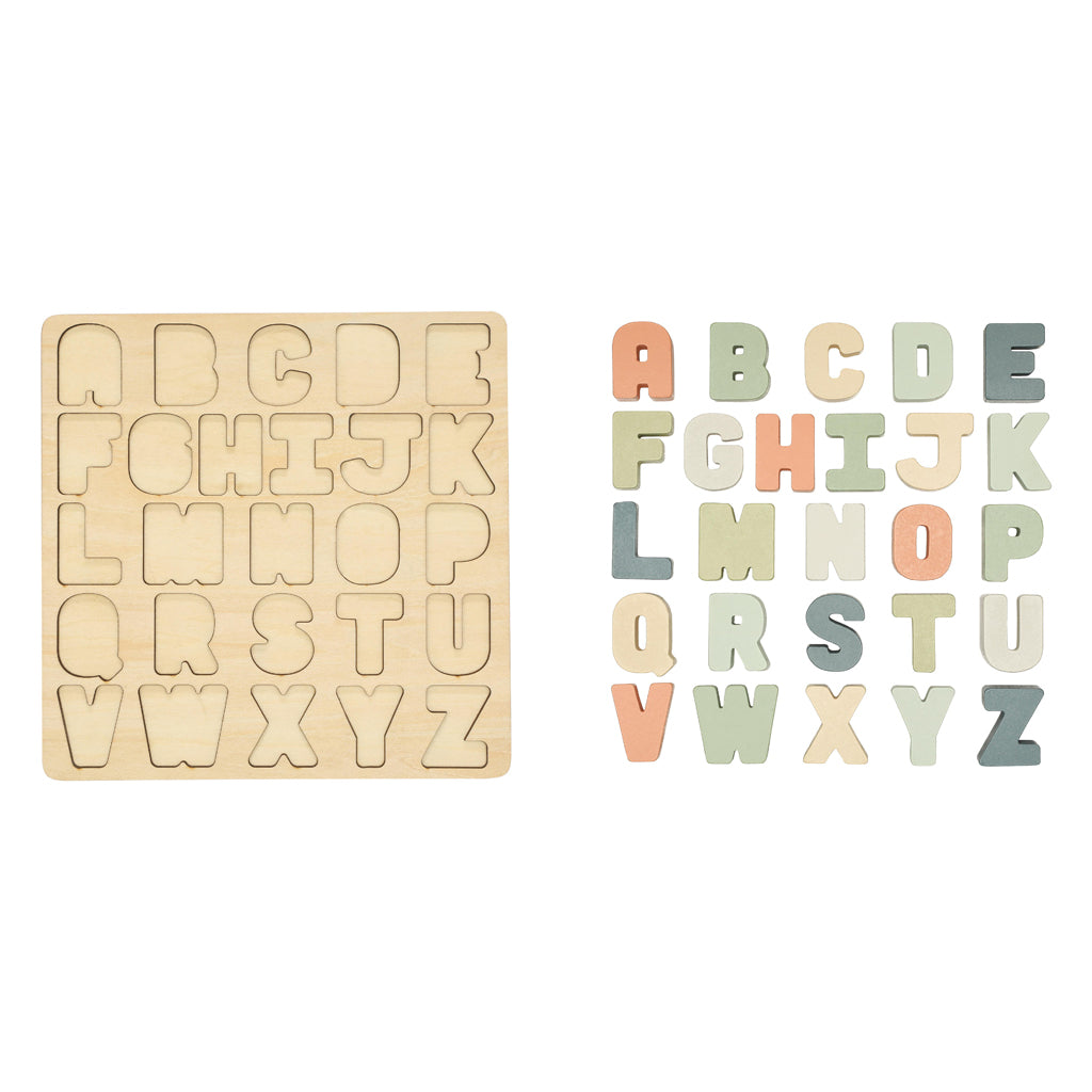 wooden alphabet puzzle