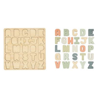 wooden alphabet puzzle