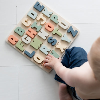 wooden alphabet puzzle