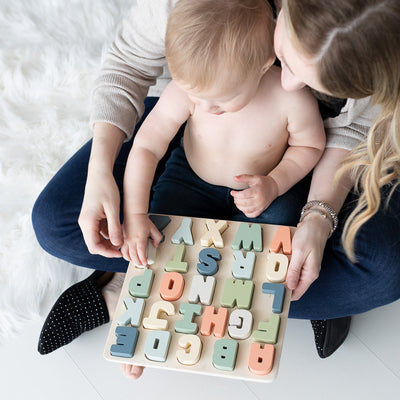 wooden alphabet puzzle