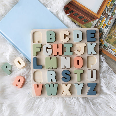 wooden alphabet puzzle