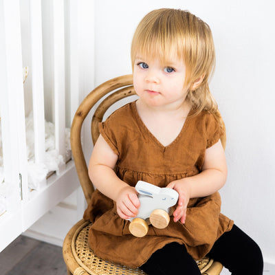wooden rabbit toy