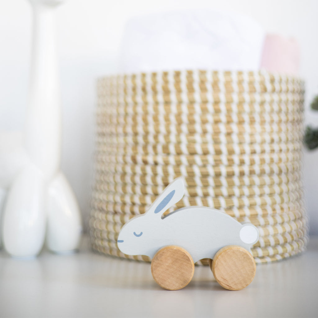 wooden rabbit toy