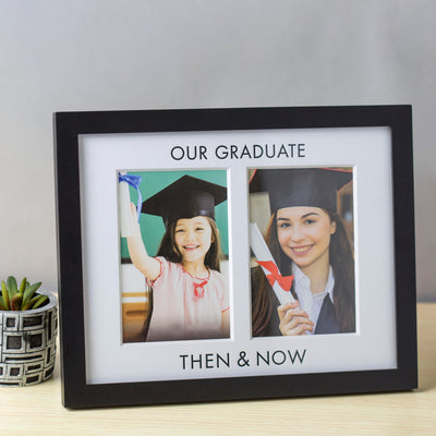 then & now frame