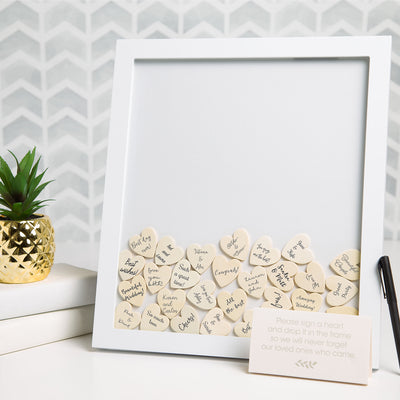 heart token guest signature frame