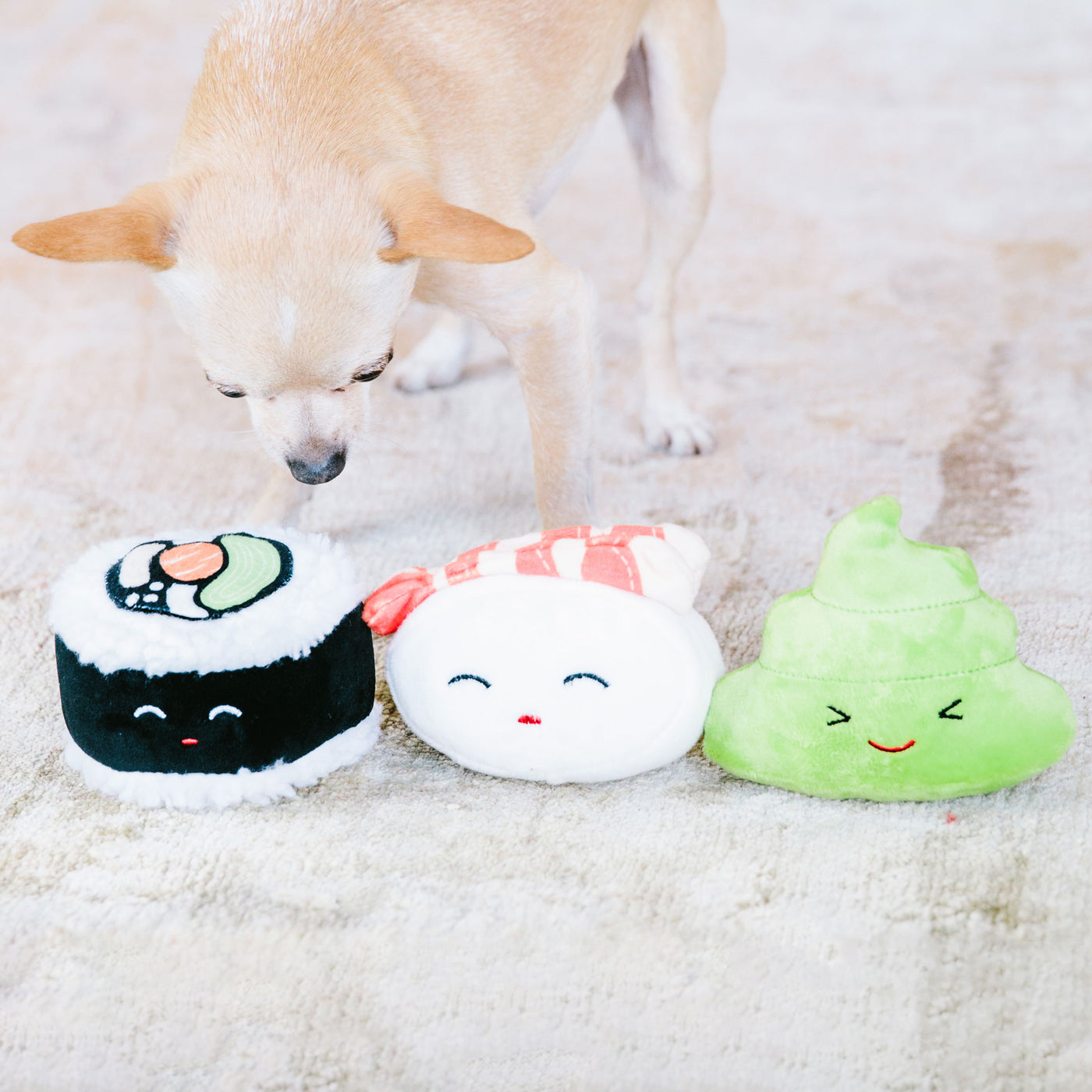 Sushi dog cheap toy