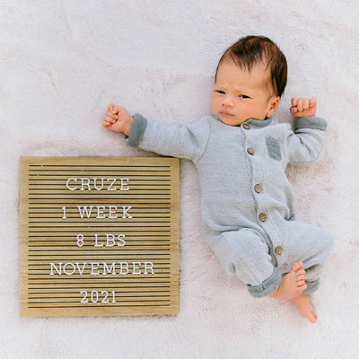 Pearhead's natural wood letterboard
