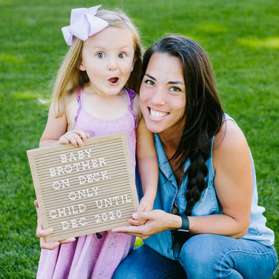 Pearhead's natural wood letterboard